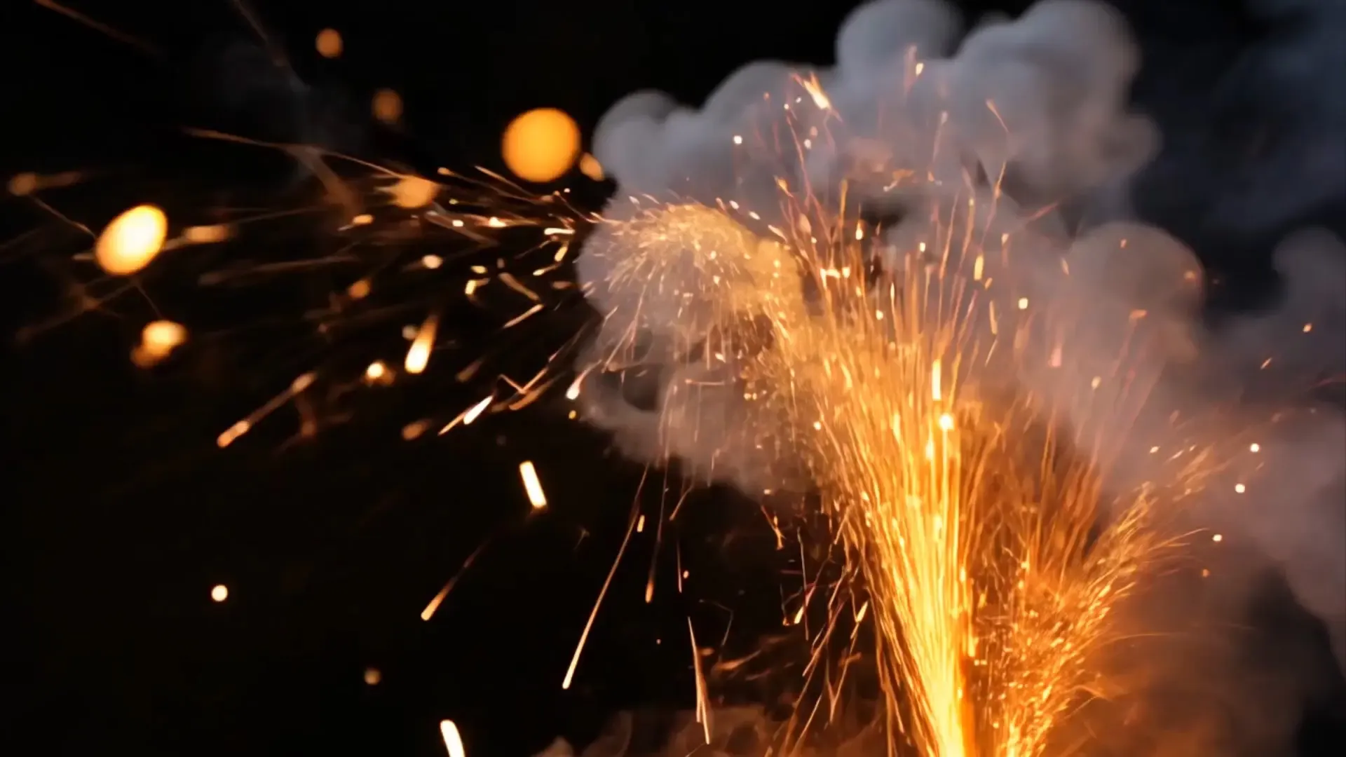 Explosive Fireworks Burst Overlay for Motion Graphics